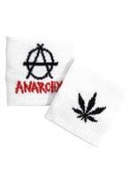Schweißband Anarchy weiß