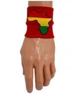 Schweißband Afrika rot