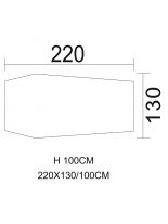 Tunnelzelt 220 x 130 x 100 cm flecktarn