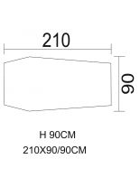 Tunnelzelt 210 x 90 x 90 cm flecktarn