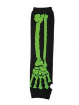 Arm Stulpen Skelett grün