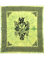 Tagesdecke Totenkopf 220 x 220 cm