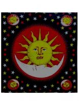 Tagesdecke Sonne und Mond 220 x 220 cm