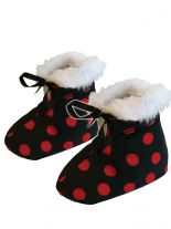 Baby Winterschuhe rote Punkte