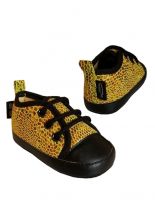 Babyschuhe Schlangenmuster gelb