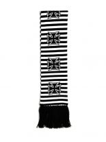 Winterschal Eisernes Kreuz schwarz weiss