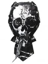 Bandana Cap Totenkopf mit Drähten