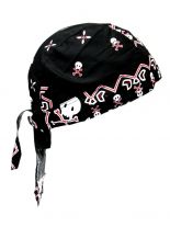 Bandana Cap Totenkopf mit Muster