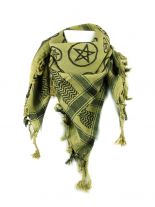 PLO Tuch Pentagramm grün