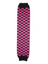 Arm Stulpen kariert rosa