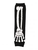 Arm Stulpen Skelett weiß