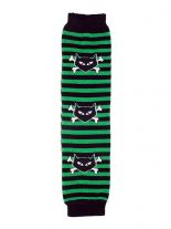 Arm Stulpen Skull Girl gestreift grün