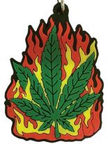Schlüsselanhänger Hanf Feuer aus Gummi