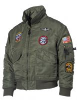 Militär US CWU Kinderpilotenjacke oliv