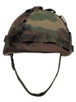 US Helm mit Stoffbezug woodland