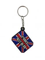 Schlüsselanhänger Punks not dead England aus Gummi