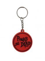 Schlüsselanhänger Punks not dead aus Gummi