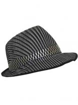 Clubstyle Trilby Hut grau kariert