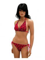 Bikini Spinnennetz rot