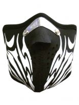 Motorrad Biker Maske Tribal schwarz weiß