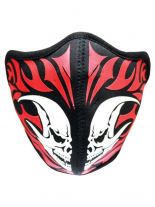 Motorrad Biker Maske skull rot