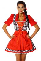Oktoberfest Dirndl rot weiß kariert
