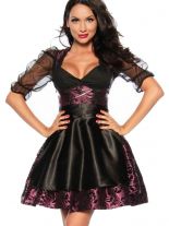 Oktoberfest Dirndl schwarz violett