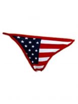 String Tanga USA rot