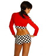 Racing Hot Pants Set rot