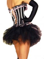 kurzer Petticoat Rockabilly Tüllrock schwarz