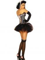 kurzer Petticoat Rockabilly Tüllrock schwarz