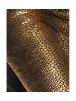 Leggings Reptilien Look gold