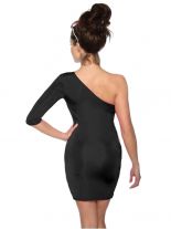 Party Kleid schwarz mit dreiviertel Ärmel