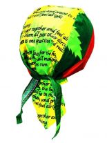 Bandana Cap Hanfblatt gelb