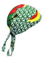 Bandana Cap Hanfblätter grün