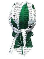 Bandana Cap Hanfblatt grün weiß