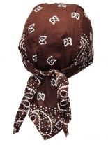 Bandana Cap Old School braun