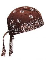 Bandana Cap Old School braun