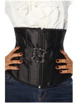 Taillen Corsage schwarz mit Schnalle