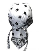 Bandana Cap Old School schwarz weiß