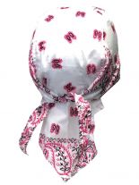 Bandana Cap Old School pink weiß schwarz