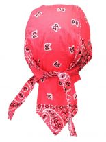Bandana Cap Old School rosa weiß
