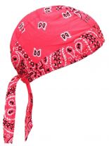 Bandana Cap Old School rosa weiß