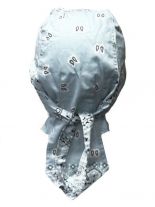 Bandana Cap Old School hellblau weiß