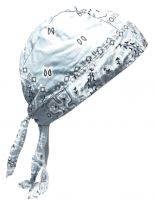 Bandana Cap Old School hellblau weiß