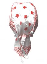 Bandana Cap Old School rot weiß