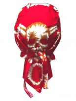 Bandana Cap Totenkopf rot