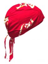 Bandana Cap Totenkopf rot