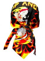 Bandana Cap Flammen skull