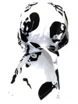 Bandana Cap Totenköpfe schwarz weiß